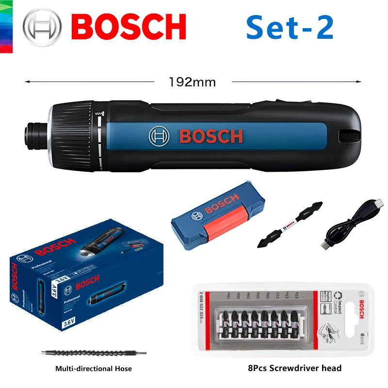 BOSCH GO 3 コードレスドライバー 3.6V リチウムイオンバッテリー充電