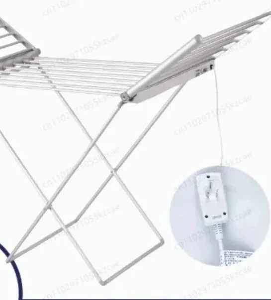 

Сушилка для одежды 147,5 x 53 см, напольная складная электрическая сушилка для полотенец, для сушки детской одежды, с подогревом