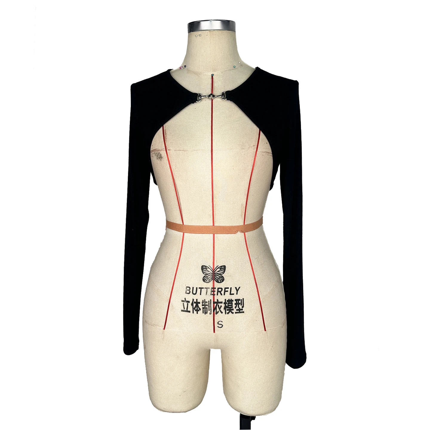 النساء اللاتينية أزياء رقص بروتيل المرأة طويلة الأكمام سترة شال الكبار الصيف ممارسة الملابس لباس خارجي DQL12407