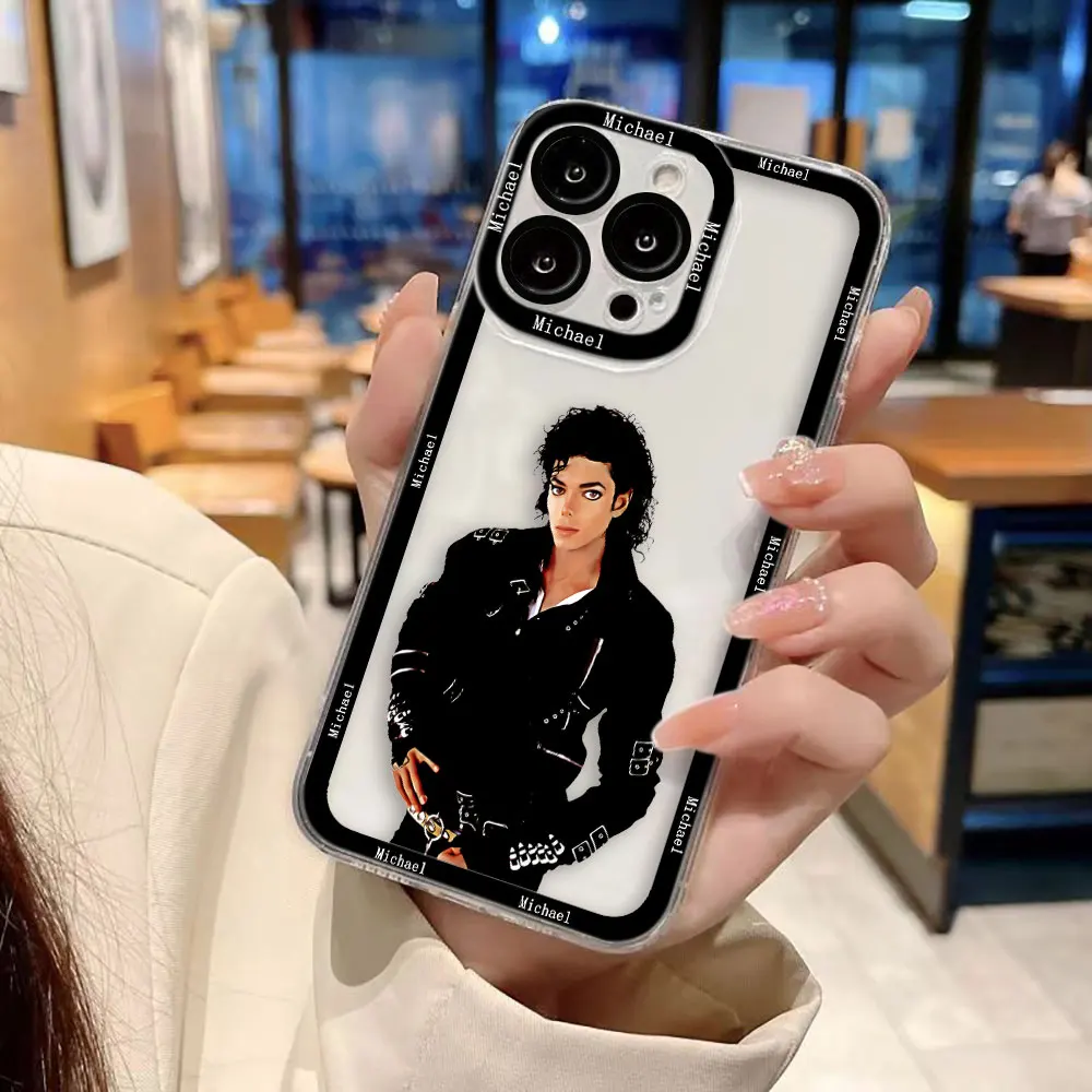 Singer M-Michael J-Jackson Handyhülle für iPhone 17 16 15 11 12 14 13 Pro Max Mini XS X XR 7 Plus 17E Stoßfeste Silikonhülle – Detail 4