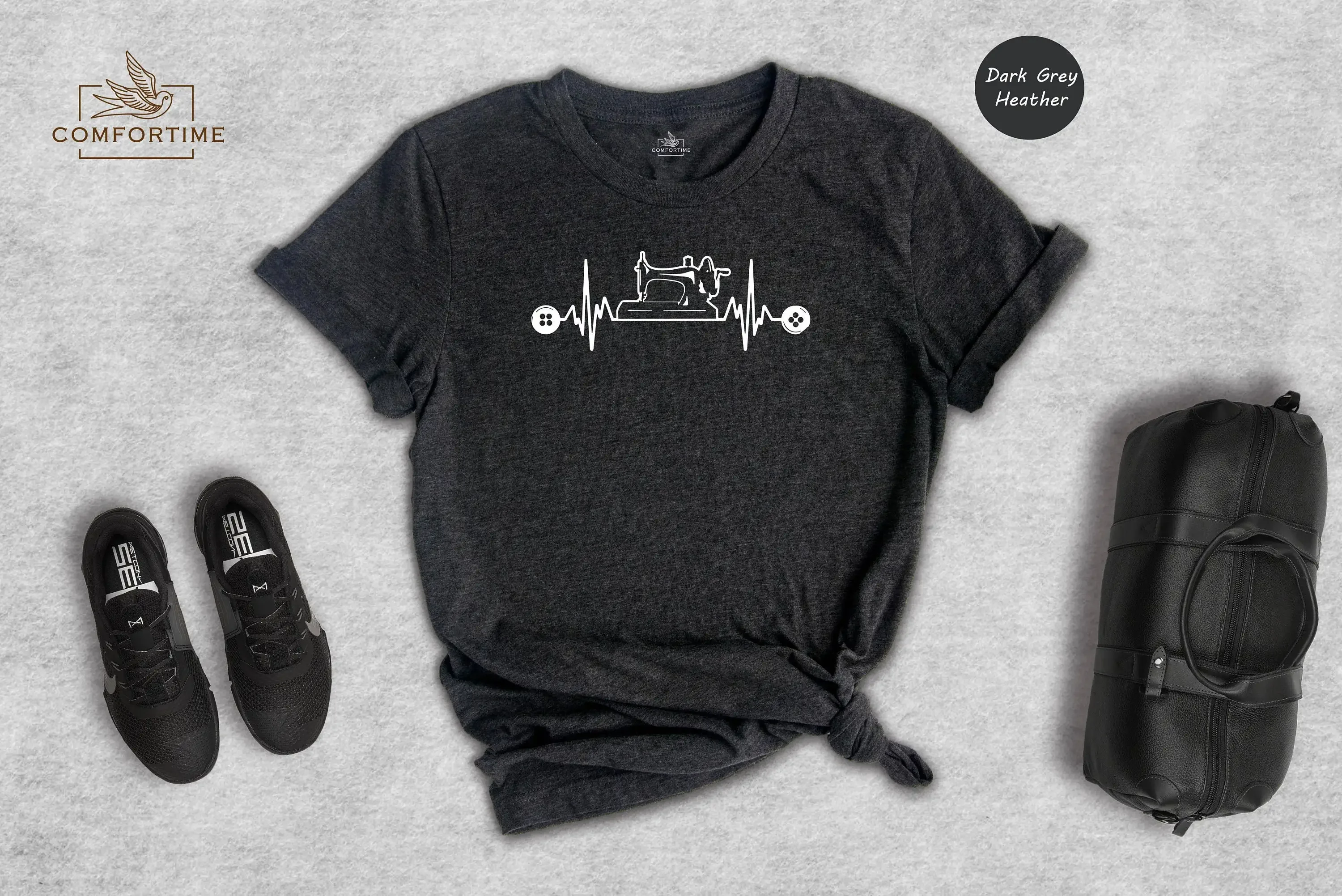 Flower Sewing Machine T Shirt Floral Quilter Quilting Lover