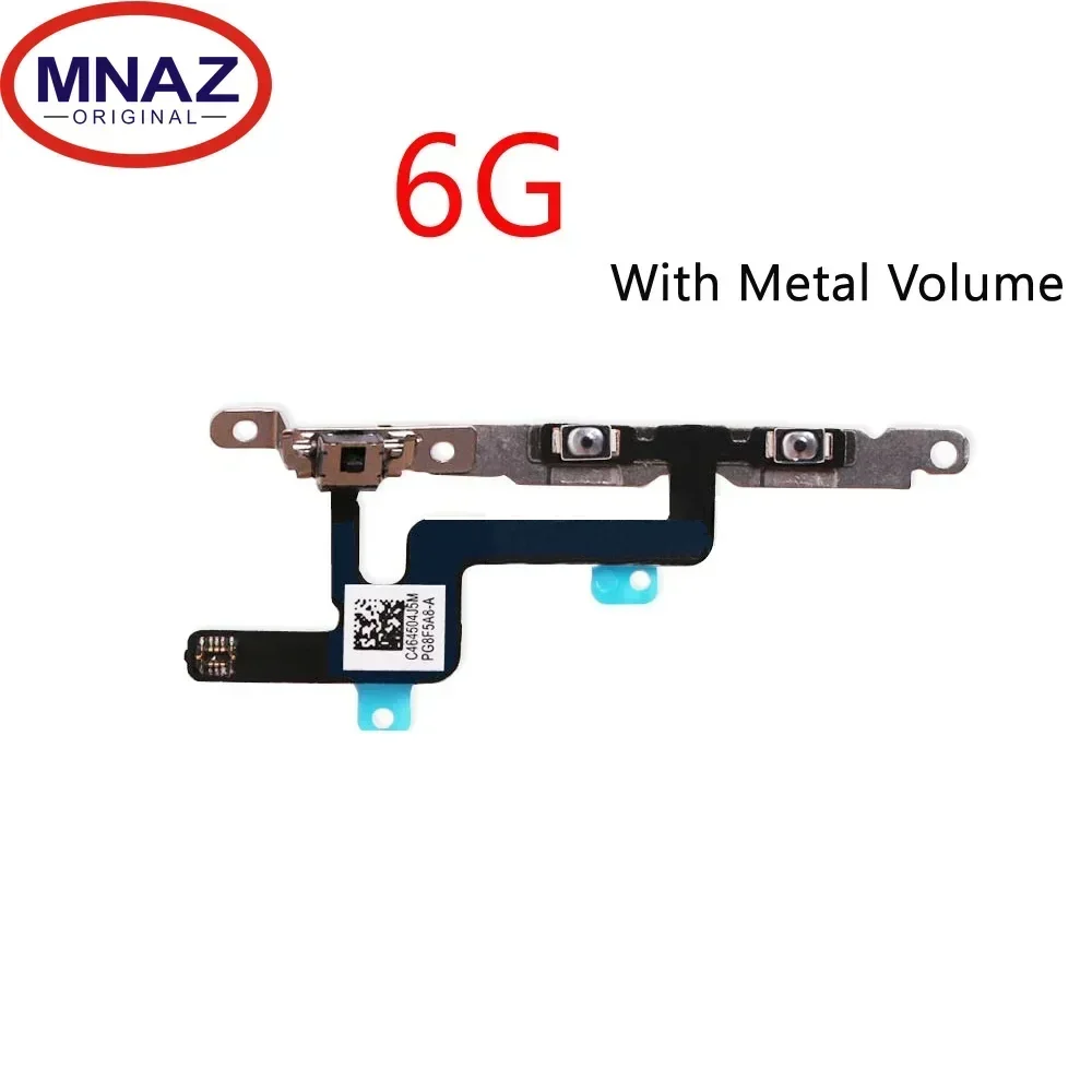 

Ori Power on Off Flex for IPhone 6G 6S Plus Volume Up Down Side Button Key Ribbon Flex Cable Ribbon with Metal