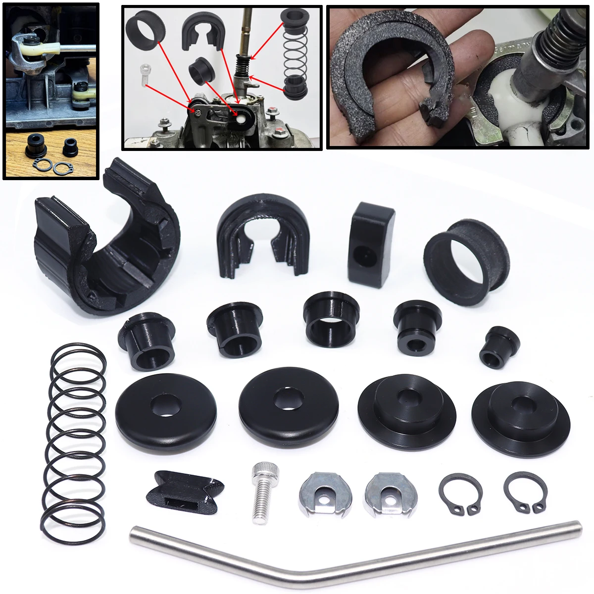 Car Upgrade Bushing Kit For SEAT Alhambra Arosa Cordoba Ibiza Leon Skoda Octavia Gearbox Shifter Lever Adjuster Linkage Repair