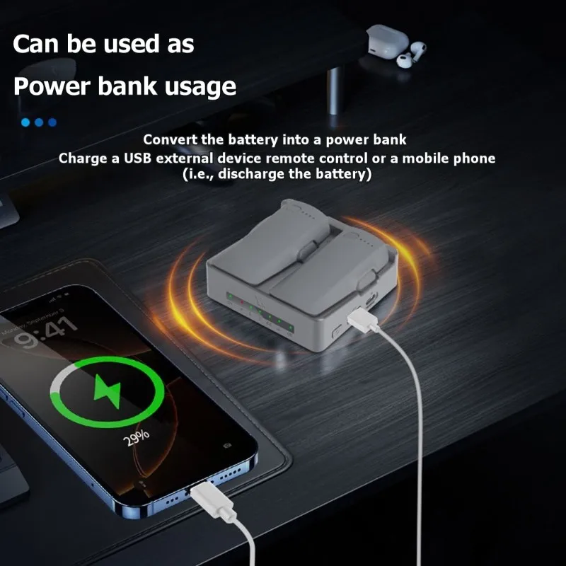 

A99E-Dual Slot For DJI NEO 2 Battery -Smart PD Fast Charging Station For Batteries