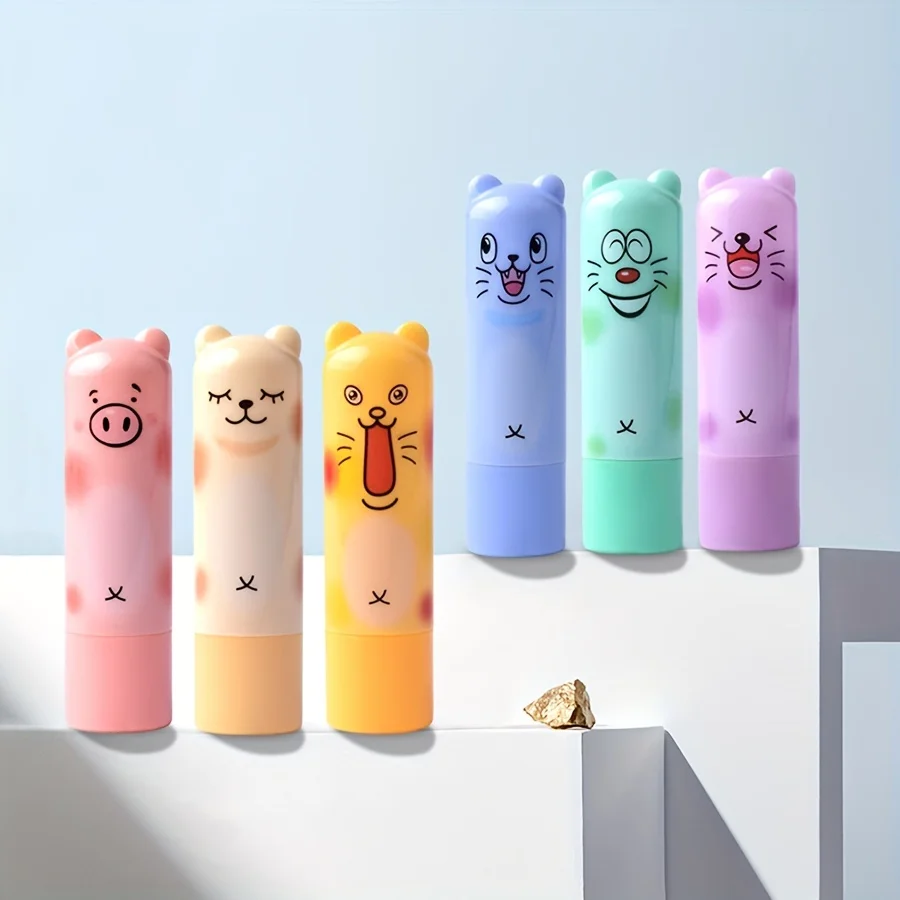 24pcs Box Set Cute Lip Balm Moisturizing and Long-Lasting Hypoallergenic Glossy Finish Suitable for All Skin Types