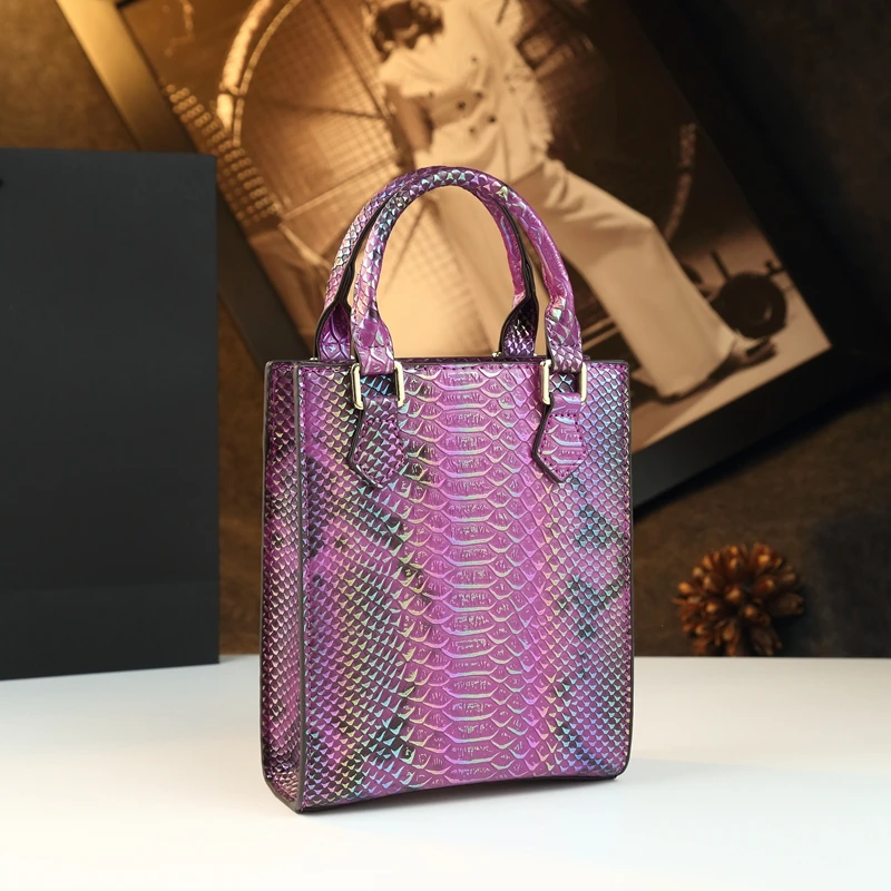 

Fashion Snake Pattern Leather Women Handbag Small Versatile Mom Crossbody Bag 2025 New Shoulder Messenger Bags