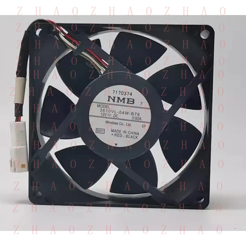 

L+ for NMB 3610VL-04W-B76 DC12V 0.92A 4-Pin Silent Cooling Fan