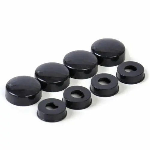 WXZOS 12pcs Car Truck Security Screw Cap Bolt Cover Set License Plate Frame Black