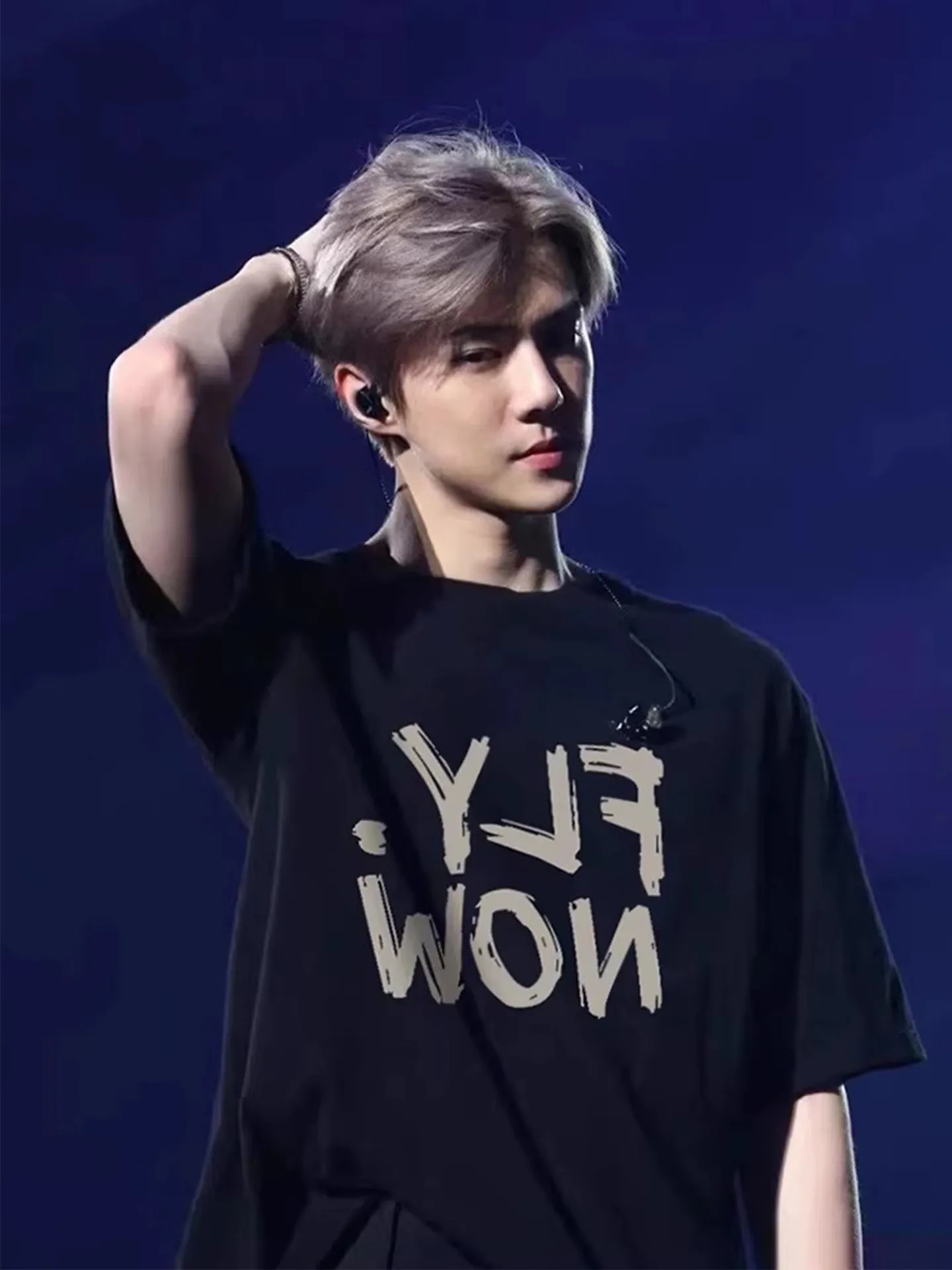 Korea Star Same Trendy Black Cotton Short-sleeved T-shirt Men's and Women's Summer High-quality Loose Top