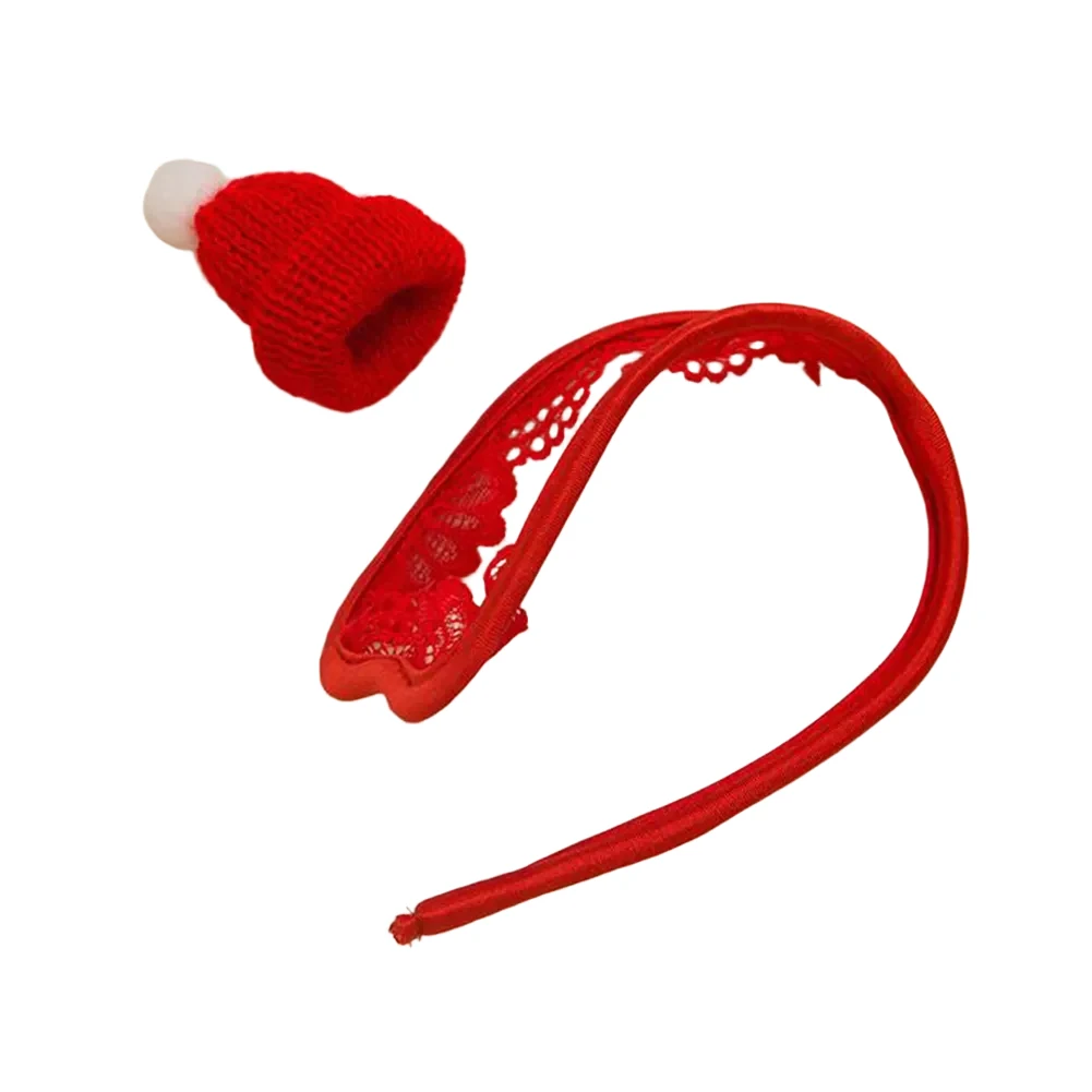 

Men Sexy Lace C-string Invisible U-Shaped Hat Cute Underwear Male Open Crotch Erotic Thongs Underpant