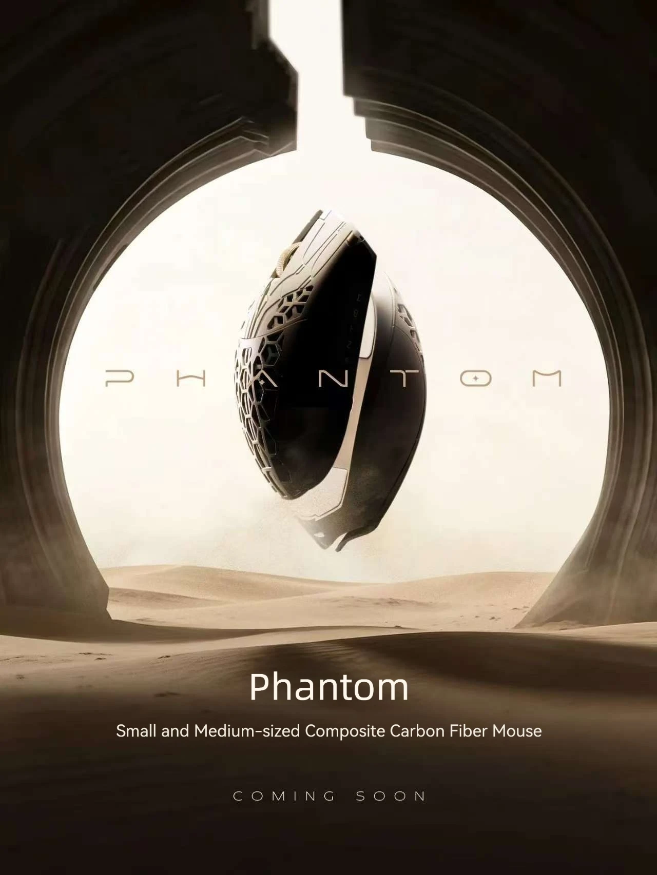 ATK Phantom Ultimate Wireless Gaming Mouse Composite Carbon Fiber Hollow PAW3955 Lightweight Esports Small Medium Hands Dual 8K