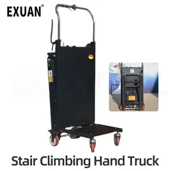 Electric Stair Climber 180KG Crawler Automatic Up And Down Stair Climber Collapsible Heavy Building Materials Moving Truck 500W