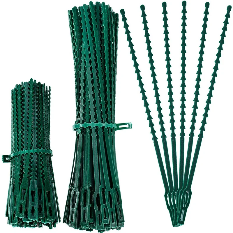 200 Pieces Of Adjustable Plant Tie Green Multifunctional Garden Plant Tie (13 And 17 Cm, Garden Tie)