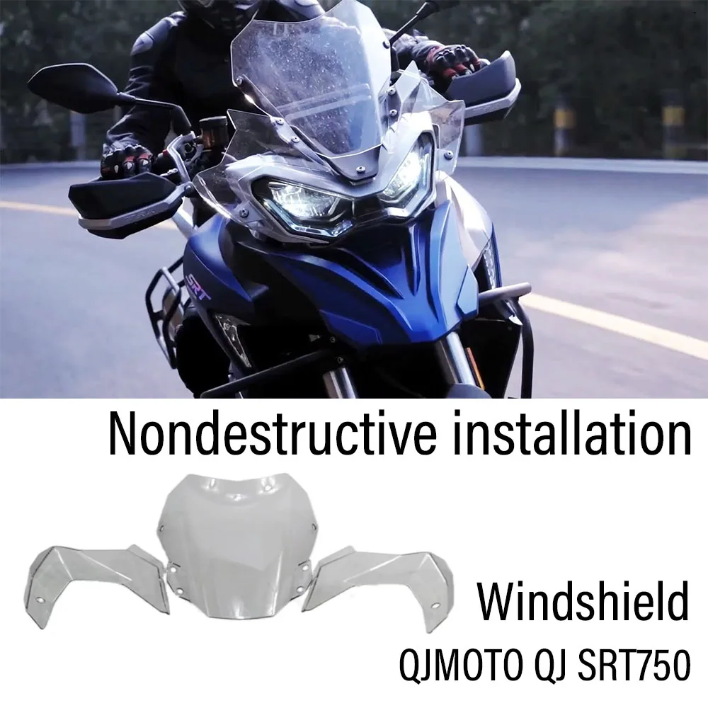 New For QJMOTO SRT750 Original Accessories Windshield Sports Windscreen Wind Deflector Fit SRT750X 750SRT SRT 750X 750