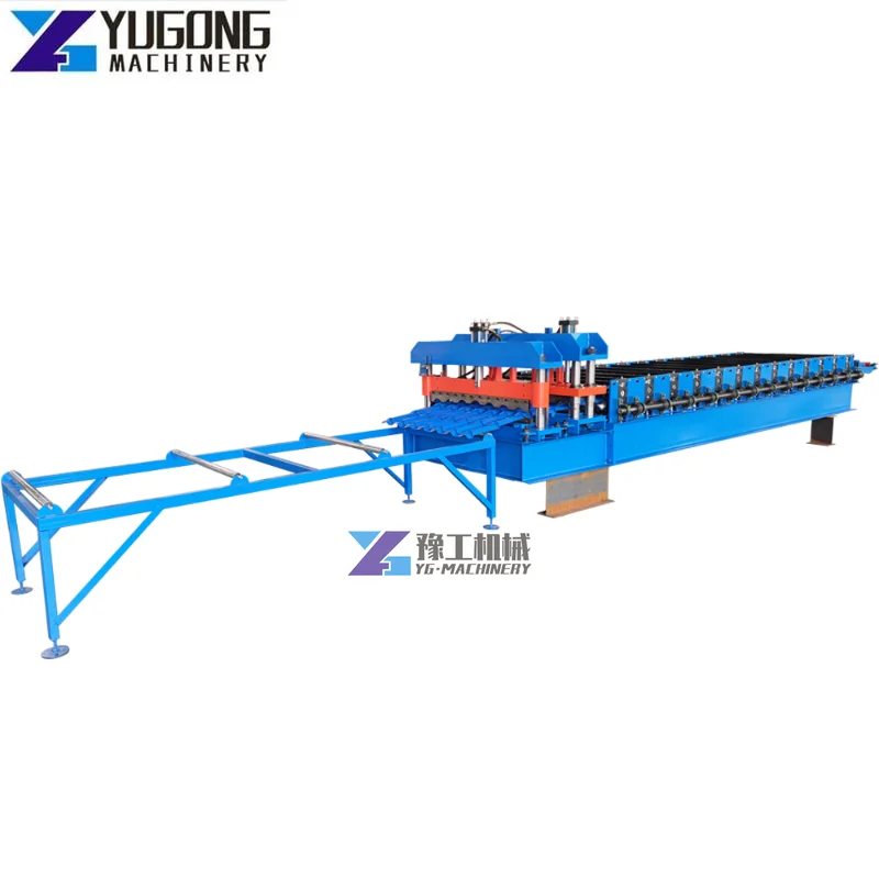 Glazed Tile Roll Forming Machine For Roofing Wall Profile European Standard Metal Double Layer Rolling Machine