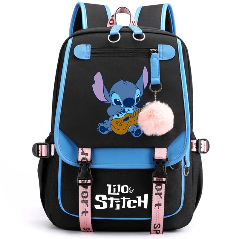 Disney Lilo Stitch Backpack Back To Schoolbag for Boy Girl Casual Book Bag for Kid Gifts Men Women Travel Leisure Bag Rucksack