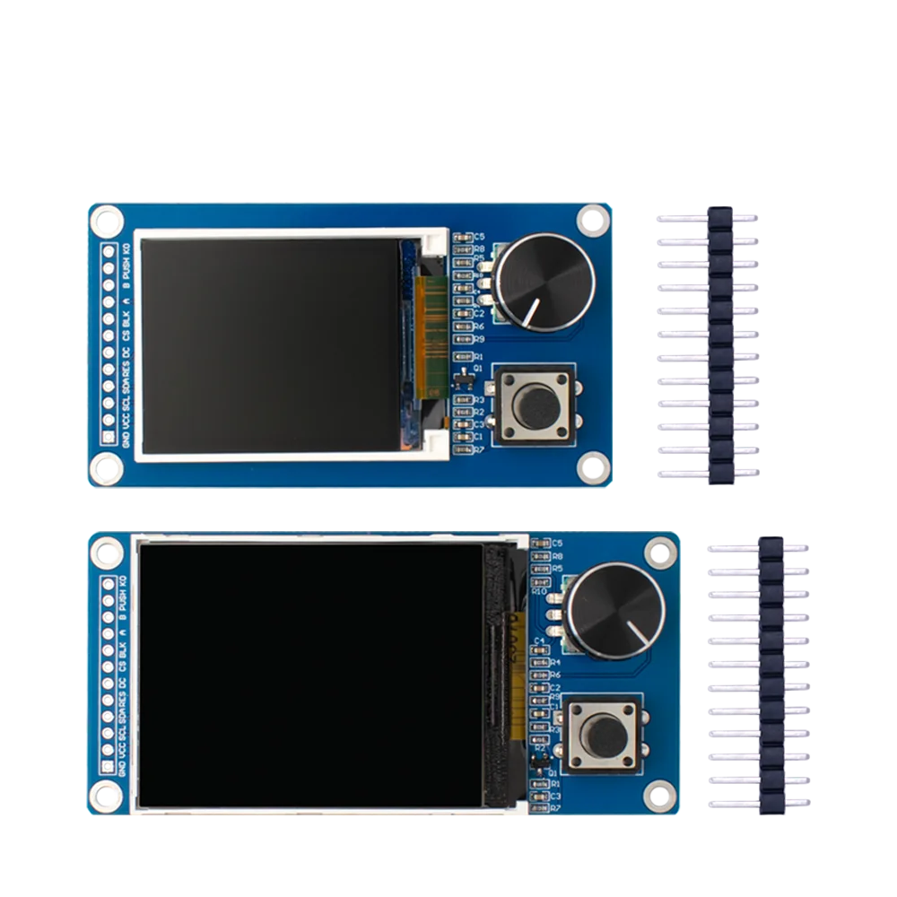 Ekran TFT o przekątnej 1,8 cala/2,4 cala z modułem kombinowanym enkodera obrotowego EC11, interfejs SPI, wyświetlacz LCD dla Arduino — zdjęcie produktu 7
