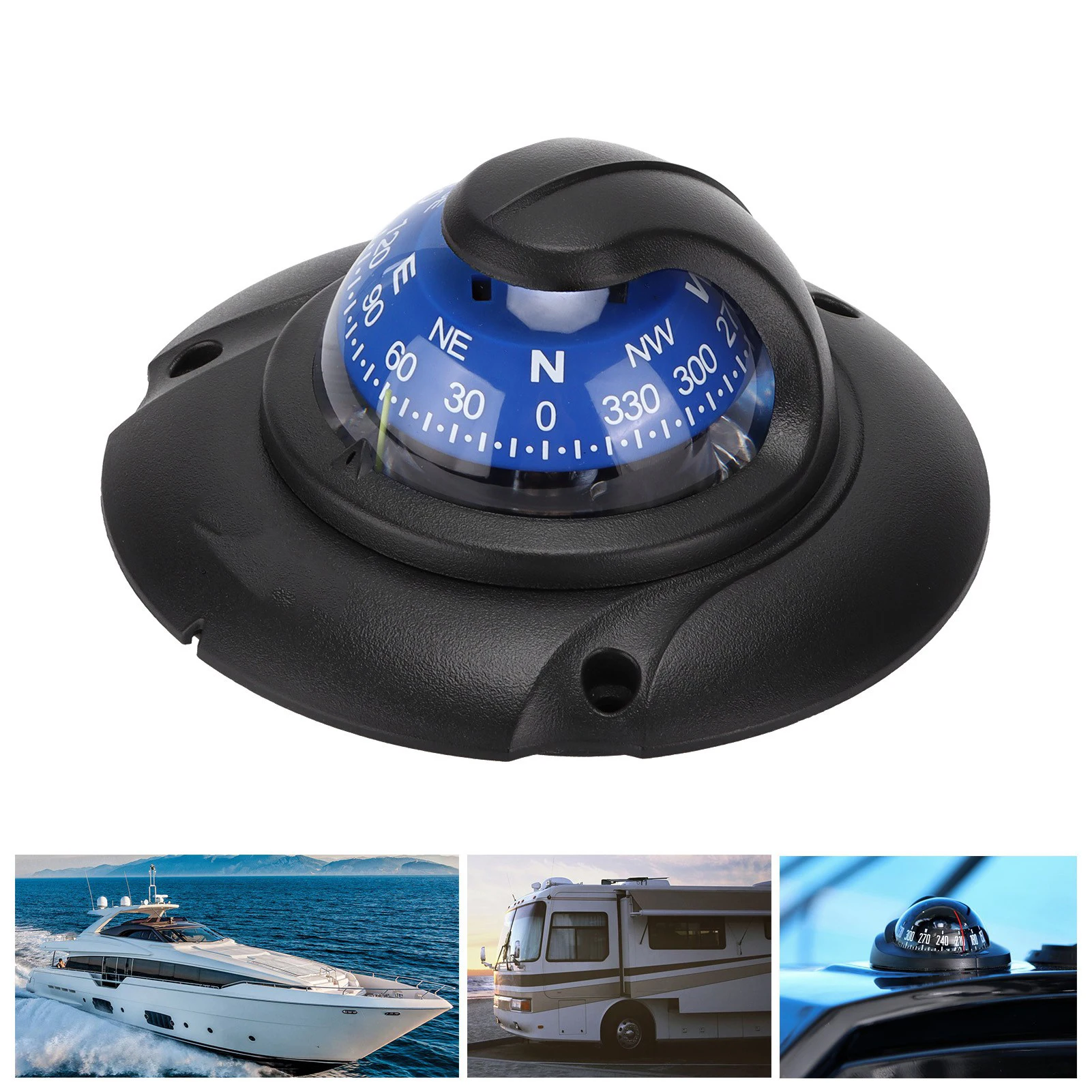 แท่นแม่เหล็กอเนกประสงค์มีความแม่นยำสูงพร้อมไฟ LED สำหรับเรือยอชท์เดินเรือกลางแจ้งเดินป่า