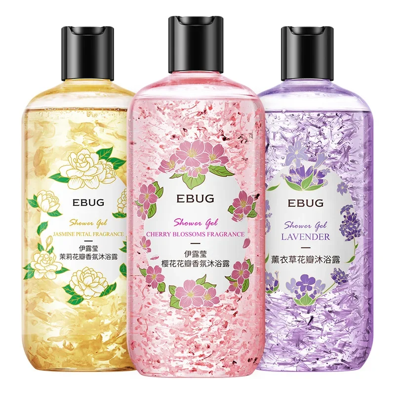 Лепестки Парфюмерные гели для душа Elegant Leave Fragrance Fresh Oil Control Ромашка Никотинамид Аромат для мытья тела гель для душа