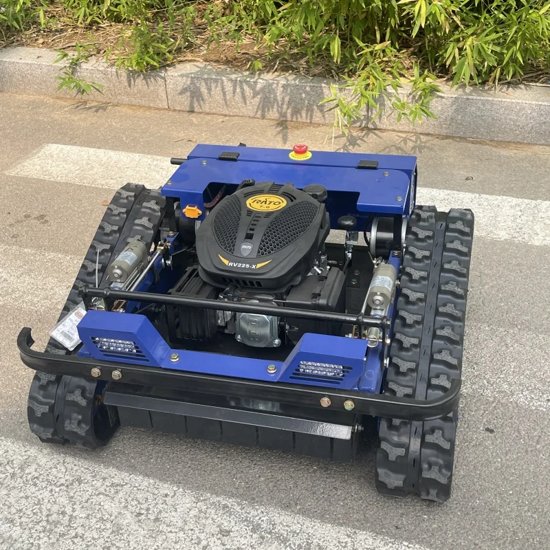 Prezzo all'ingrosso della fabbrica del tosaerba telecomandato del robot cingolato del robot del sarchiatore del raggio di svolta zero personalizzato da 500 mm