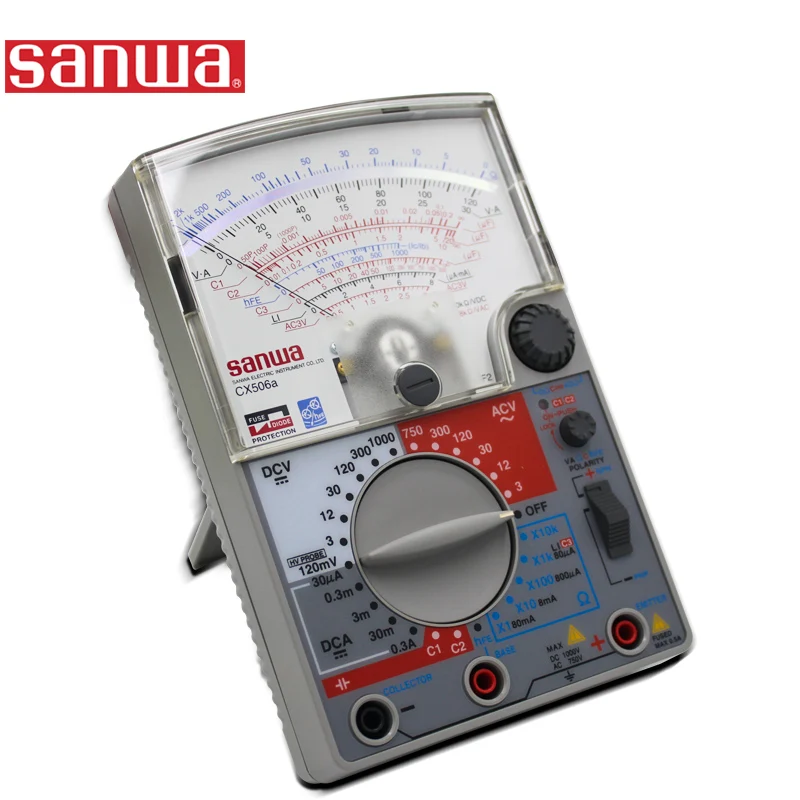 Sanwa CX506A Analog Multimeter Pointer Multi-Function Multi-Range Multimeter Capacitor and Transistor Check Function