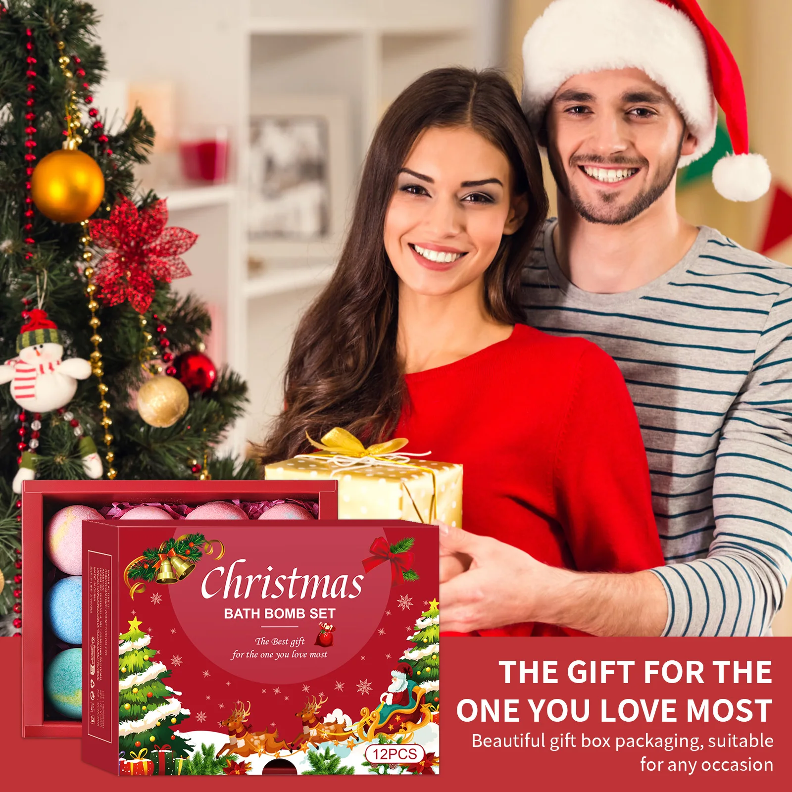 

Соляные шарики для ухода за кожей, 12 шт., питательные и нежные отшелушивающие шарики, 6 расслабляющих ароматов для увлажненной кожи, рождественский и праздничный подарок