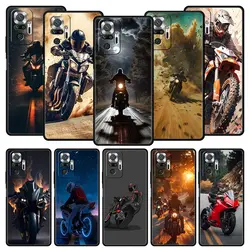 Phone Case For Xiaomi Redmi Note 14 13 12 5G 11 10 Pro Plus 4G 9S 9 14C 13C 12C 10C 9C 9A TPU Cover Moto Cross Motorcycle Sports