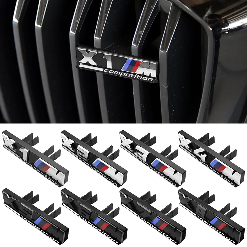 Para BMW M M2 X3 M4 X5M M6 M7 F48 G01 E84 E83 F39 F10 F30, Emblema 3D ABS con Logotipo M para Parrilla Delantera de Coche, Adhesivo para Emblema de Coche, Accesorios para Emblemas de Automóviles