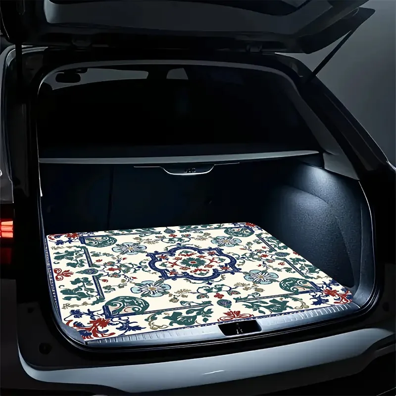 Ideal For Various Vehicles, Protects Against Dirt. Universal Cargo Mat For The Trunk, Sturdy Rear Liner Compatible With Most Sta