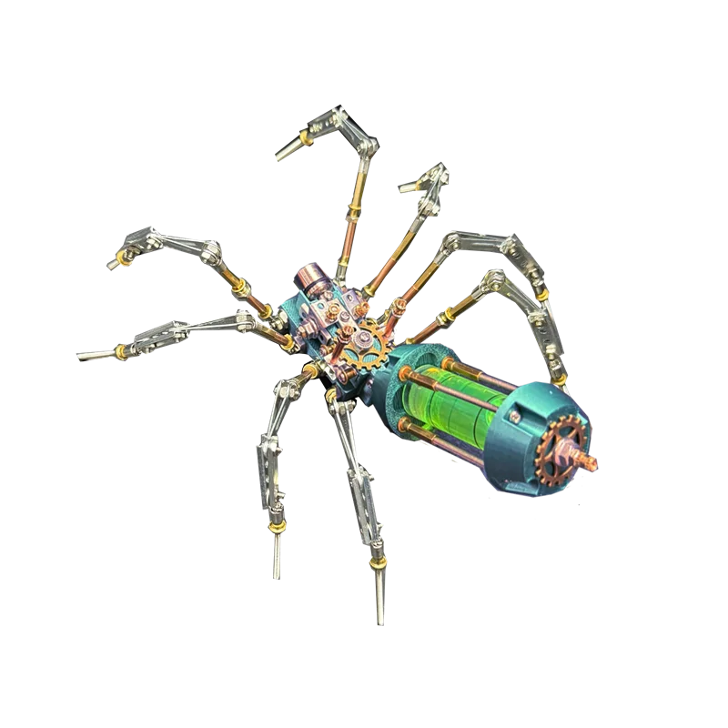 Cyberpunk mechanical insect bio spider model metal assembly creative handmade DIY personalized gift