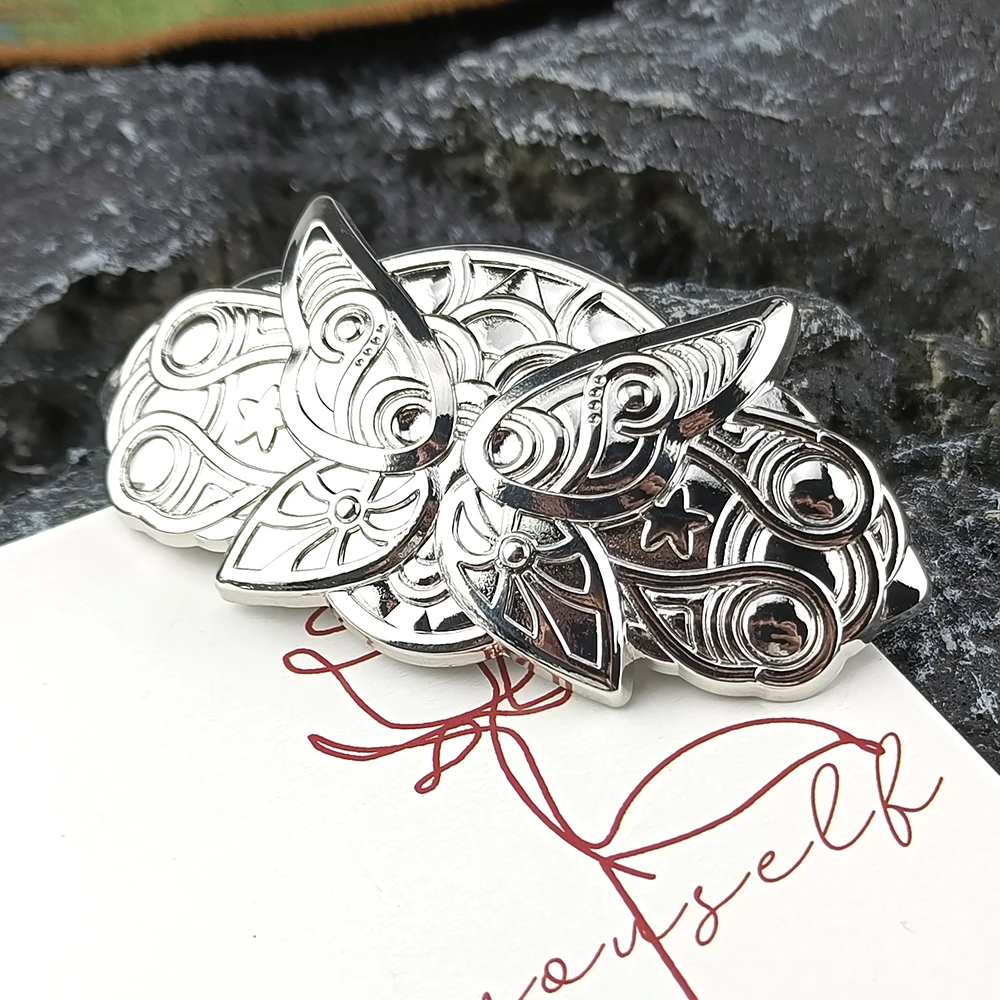 Horquilla de Cosplay de Anime Frieren Fern, tocado de aleación Unisex, Clip para el pelo, tocado de mariposa, accesorios de regalo para fiesta de Halloween