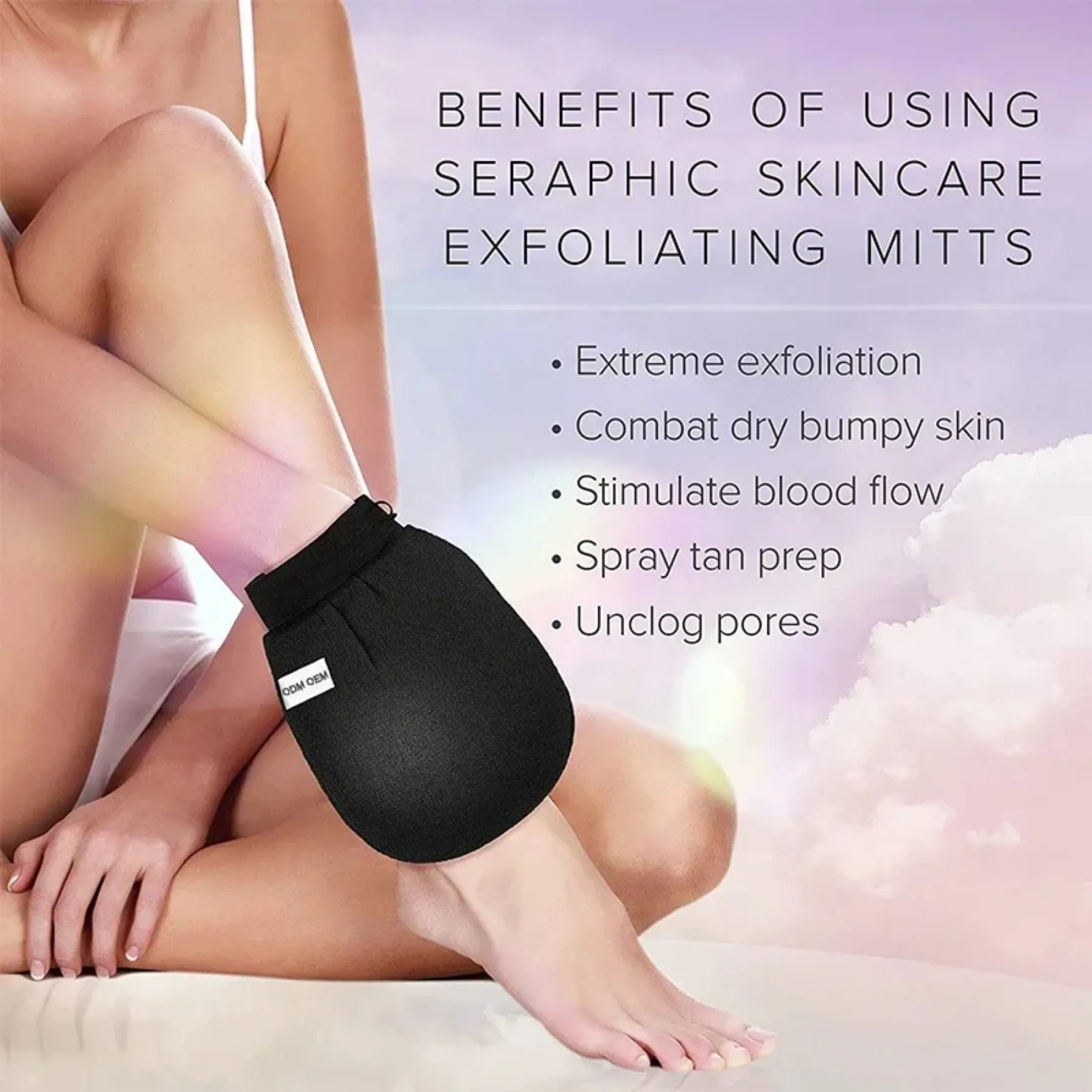 Guanto da bagno Scrub Guanto esfoliante per il corpo Guanto da massaggio marrone chiaro per il viso Guanto esfoliante Colore casuale Bagno Doccia Lavaggio