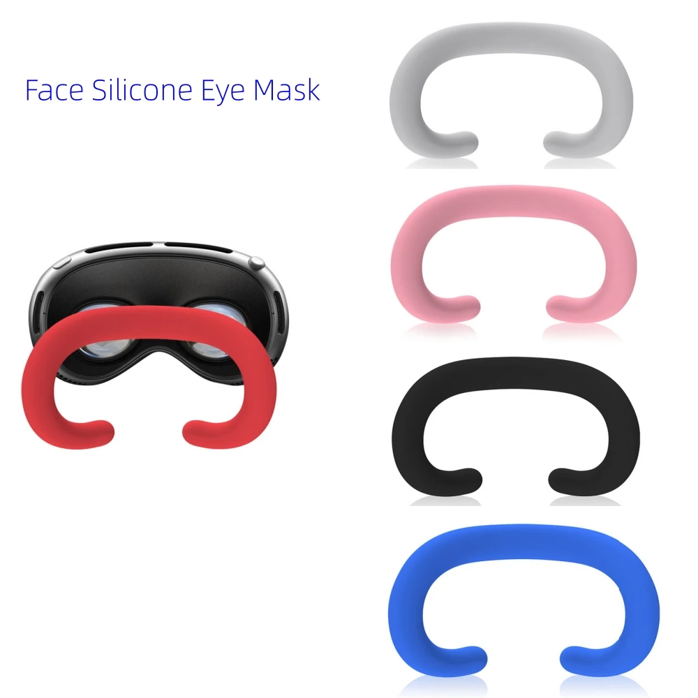 

For Pro Multicolor Face Silicone Eye Mask Sweat and Dust Resistant Replaceable Face Eye Mask VR Accessories