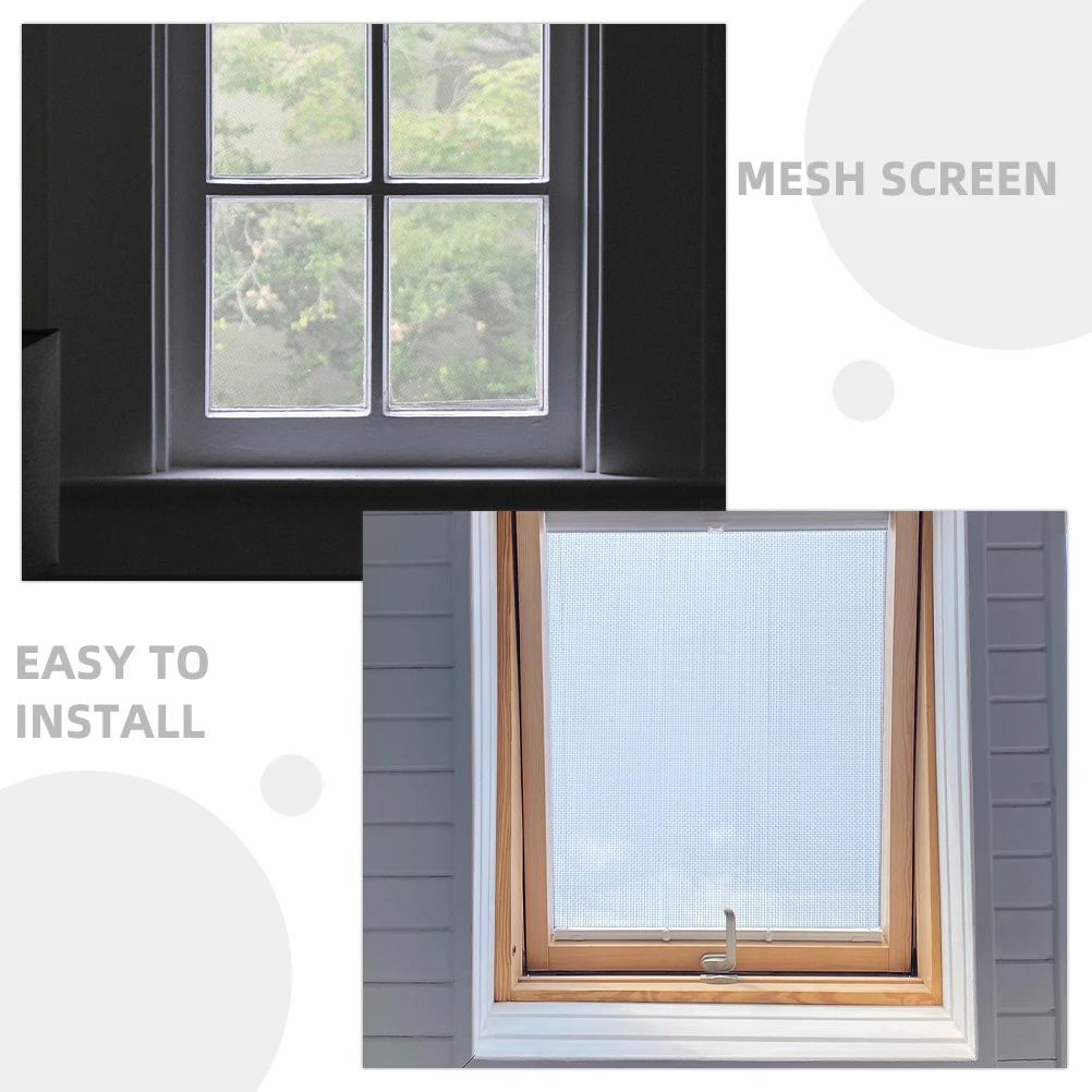 

Stainless Steel Window Screen 304 Fine Metal Mesh Sheet for Home Ventilation Debris Blocking Easy Install for Windows
