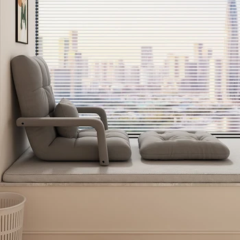 Sofá perezoso para dormitorio, ventana salediza, sofá cama plegable, puede tumbarse y sentarse en un solo sofá, silla de descanso para oficina