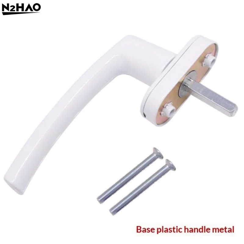 Aluminum Alloy Inward Tilt Window Handle With Mounting Screws White Coated Lever Lock For UPVC Casement Window Replacement