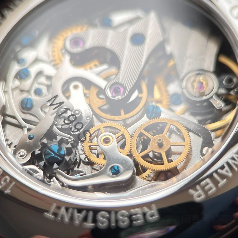 Gull Tron en Chronograph Watch Moonphase 42.5MM Manual Winding Mechanical Wristwatch ST1908 Sapphire Mirror triple Windows