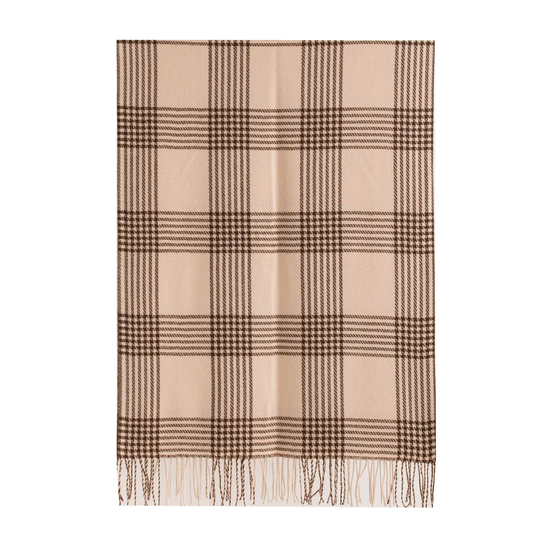 

2025 Maillard Color Oversize Plaid Fringe Scarf Men Women Premium Warm Thick Neck Warmer Shawl Hijab Fashion Winter Accessories