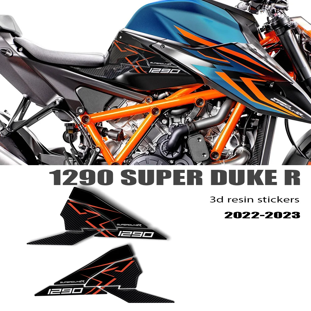 For 1290 R SuperDuke 2022-2023 3D Epoxy Resin Sticker Fuel Tank Side Protection Kit 1290 SuperDuke R Sticker Accessories