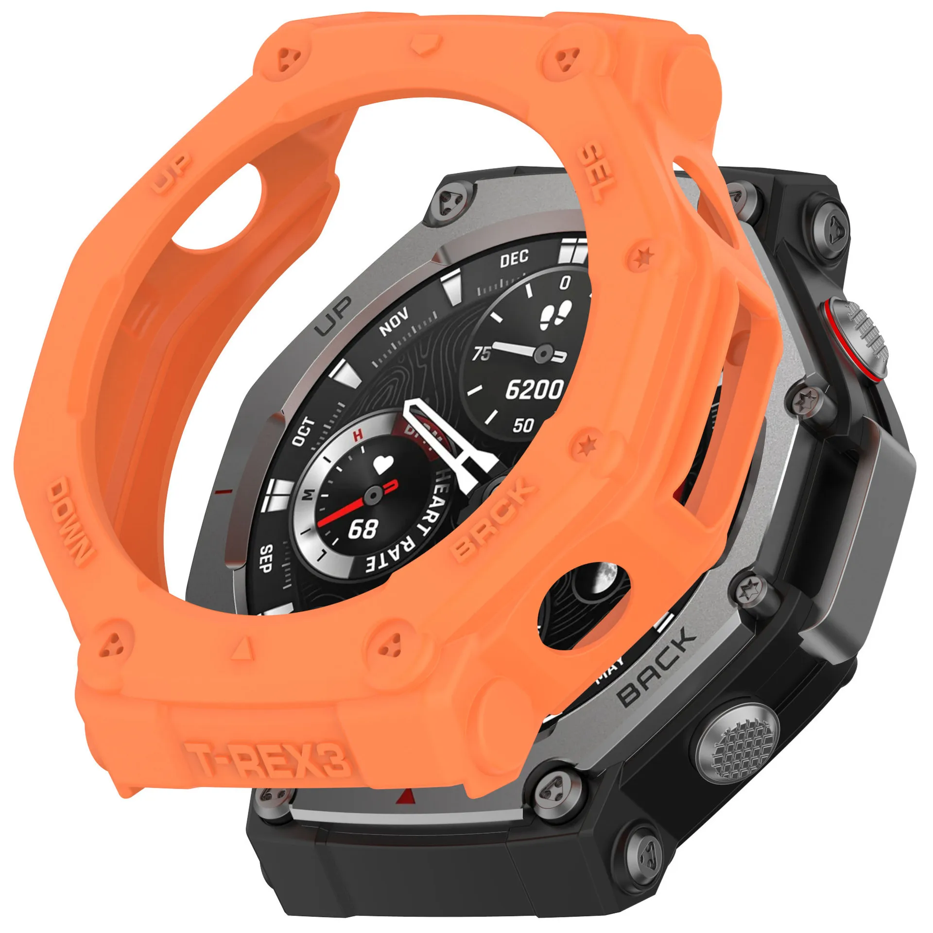 Rugged Cover for Amazfit TREX 3 Screen Protector Hard PC Frame Hollow Watch Case For Huami Amazfit TREX3 TREX 3 Protective Cover