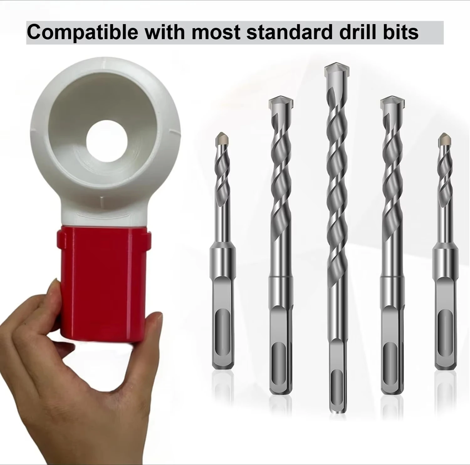1PC Wall Drill Dust Collector Box with Removable Dust Cup for DIY Renovation Sawdust Catcher Home Clean-Up Tool