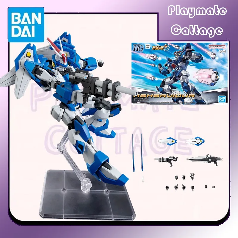 

In Stock BANDAI Original HG Super Robot Wars OG ASHSAVIOUR Anime Figure Assembly Model Toy Collectible Ornaments Gift Children