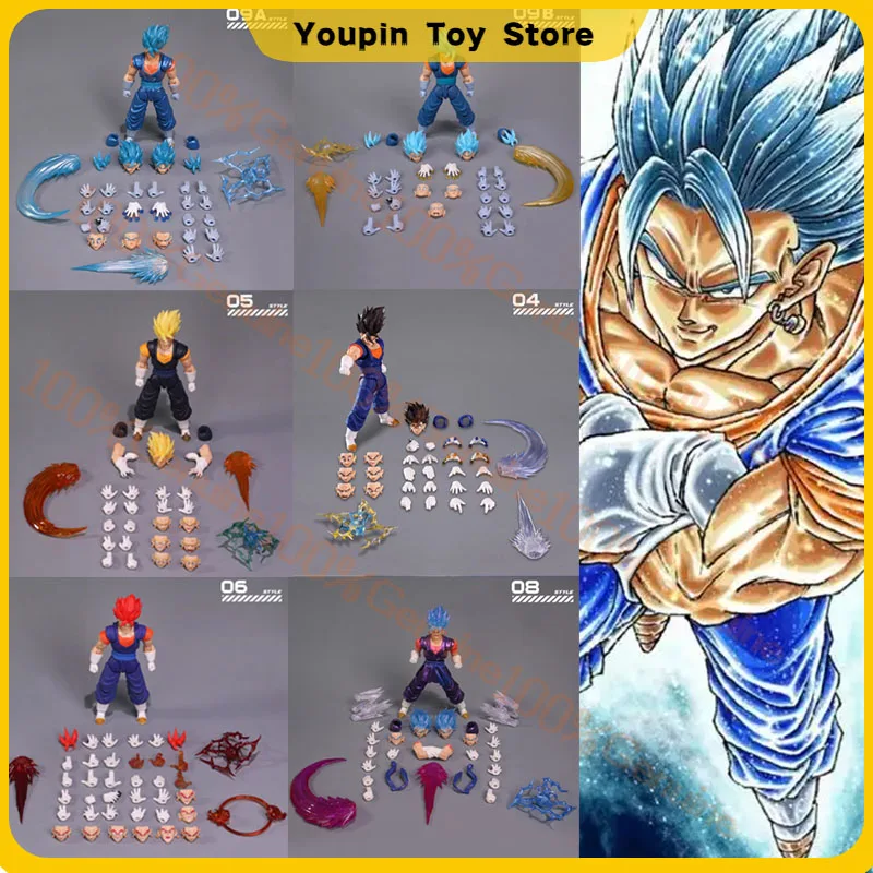 

В наличии: Фигурка Ygmw Studio OC Dragon Ball SHF Super Saiyan Fusion Warrior Vegito 07, аниме-фигурка из ПВХ, праздничные подарки, детские игрушки