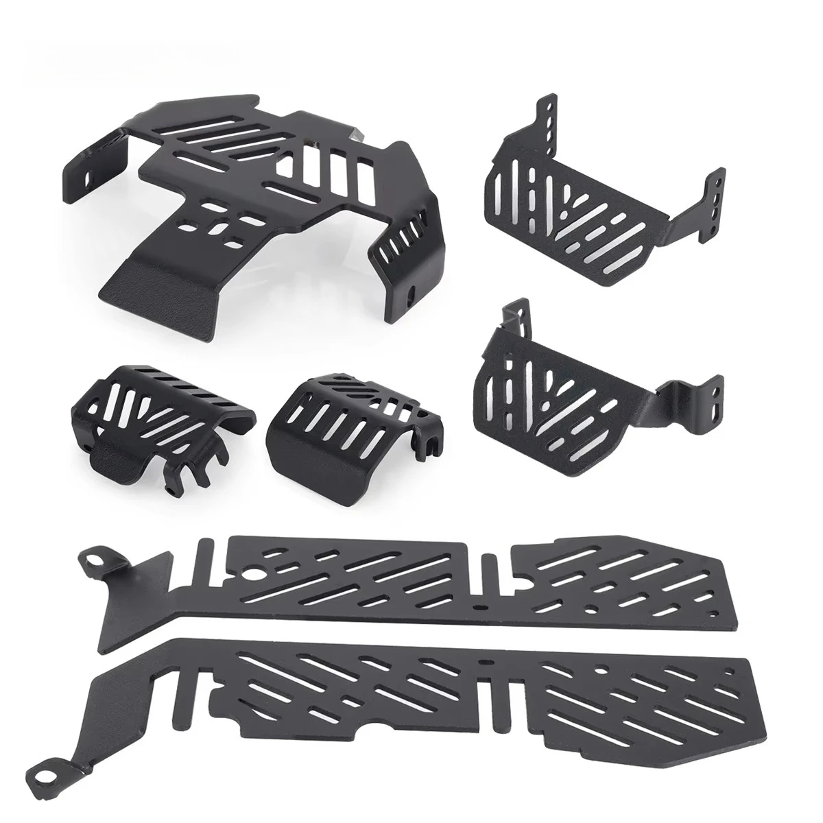 Stainless Steel Chassis Skid Sliders Diff Protection Front Rear Bumper Skid Guard for TRX4 Bronco Defender TRX6