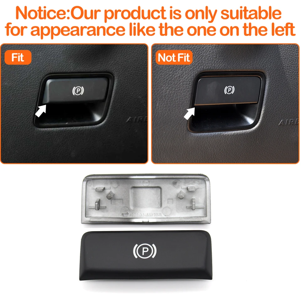 Handbrake Parking Switch Release Lever P Button Cover For Mercedes
