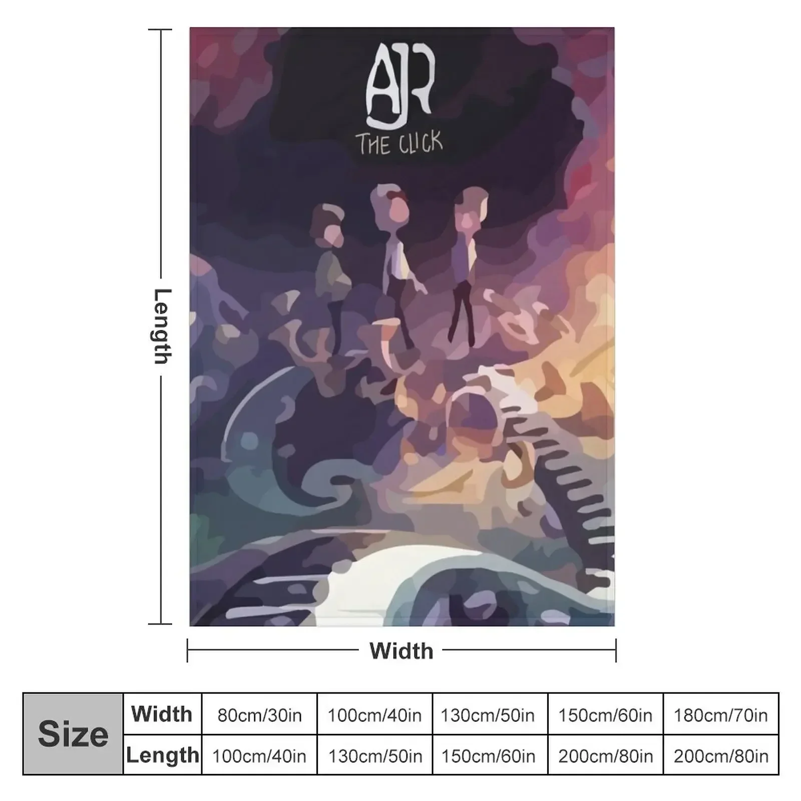 The Click Album Cover Throw Blanket couch cozy soft plush fuzzy picnic outdoor blanket