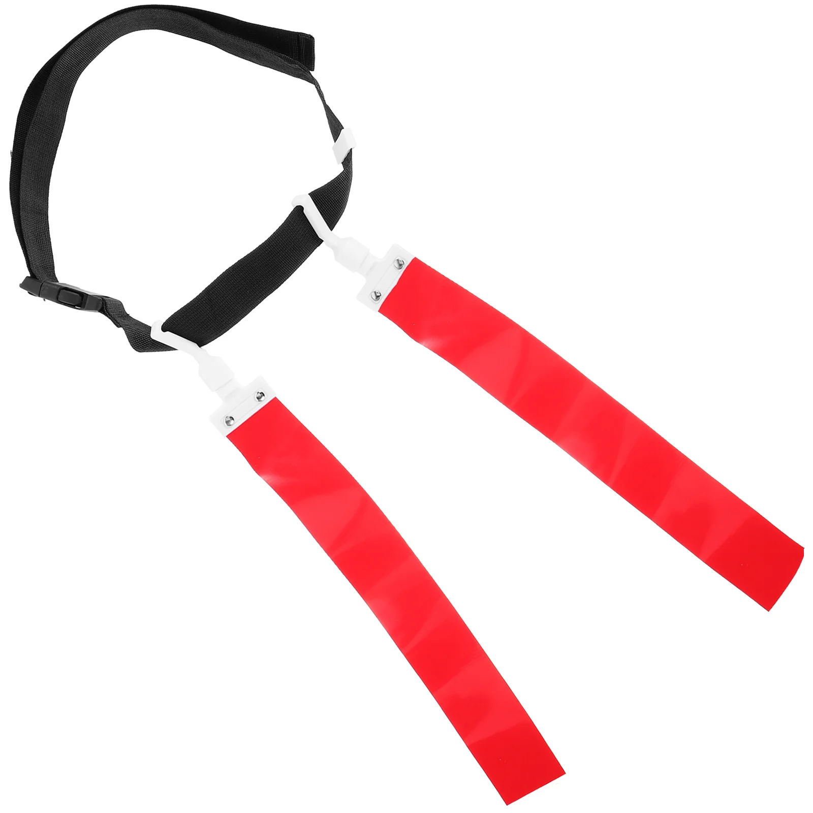 

Adjustable Flag Waist Belt Set 2 Football Flags Detachable Slide Design PVC Ribbon for Football Rugby Capture The Flag Game