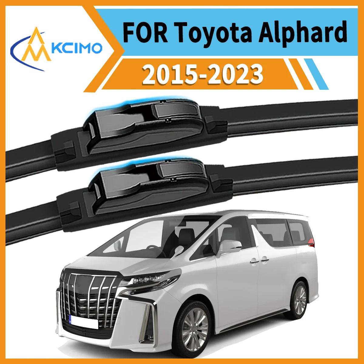 

2PCS All-Weather Wiper Blades Perfect for Toyota Alphard 2015–2023 Durable Smudge-Free Clean Maximum Driving Safety