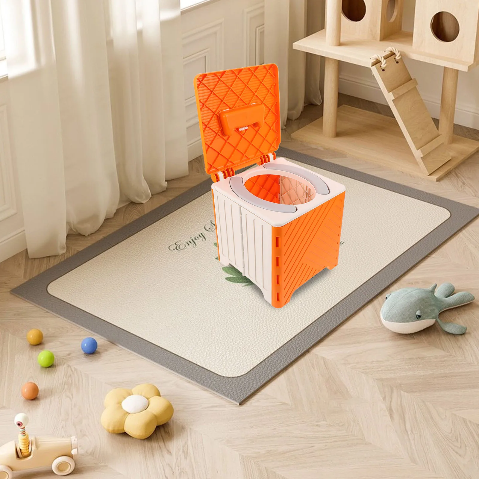 مقعد نونية صغير الحجم وخفيف الوزن، تصميم محمول قابل للطي، مريح ومريح للسفر والتخييم والمغامرات الخارجية