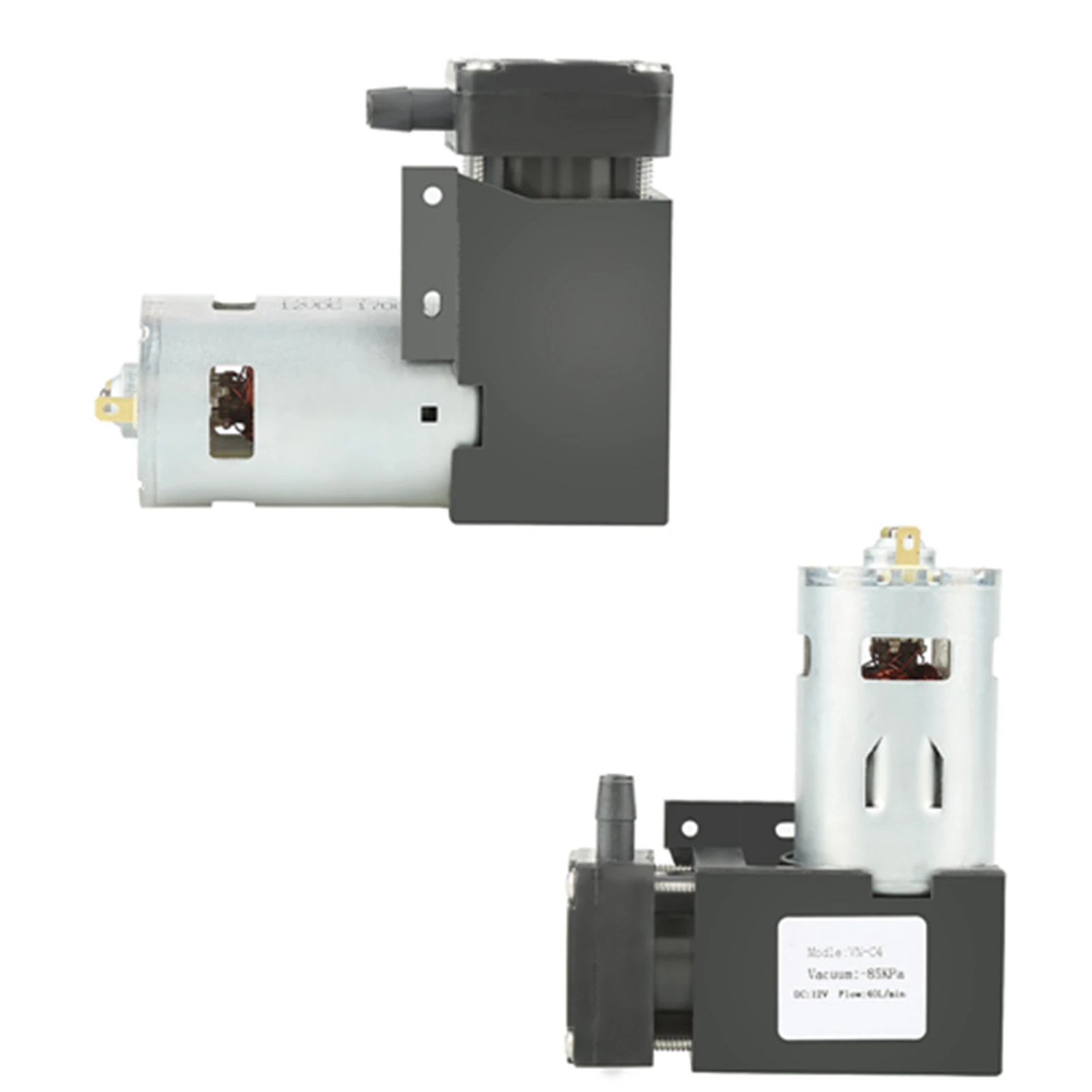 مضخة 12 فولت DC12V 42 وات مضخة تفريغ صغيرة صغيرة بدون زيت ‐ 85KPa 40L/min مضخة صغيرة بدون زيت مضخة تفريغ